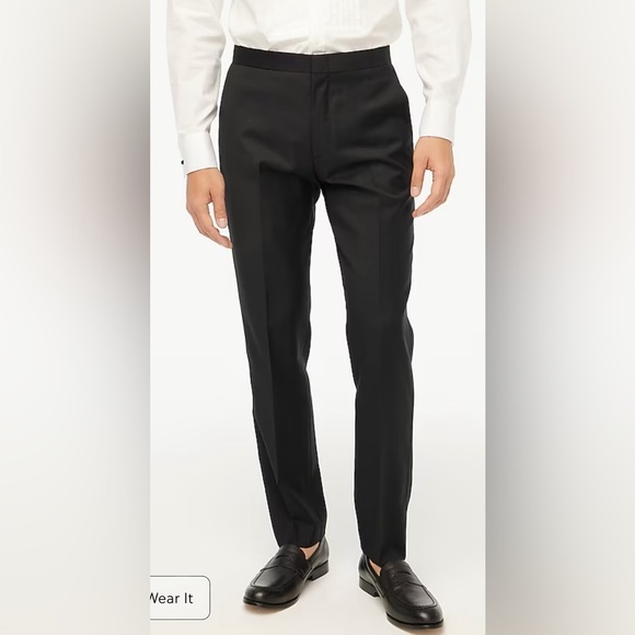 J. Crew Factory Slim-Fit Thompson Tuxedo Pant in Wool